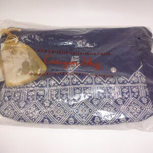 NWT Canyon Sky Blue Denim Handbag Purse Bag & Necklace & Earrings #09KS